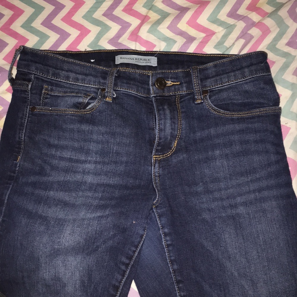 BANANA REPUBLIC blue skinny jeans